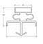 AMERIKOOLER Gasket 07-6140   78 1/4 X 36 1/8  Magnetic, 3 Sided