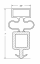 TRUE Gasket 811422 25 1/2 X 16 1/4  Magnetic, 4 Sided