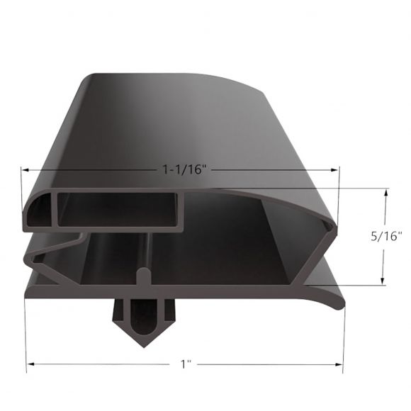 ANTHONY Gasket 02-14160-2040   65 X 29 3/16  Magnetic, 4 Sided